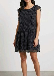 Polka Dot Ruffle Dress - XS/S
