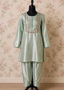 Elegant Mint Green Kurta Set