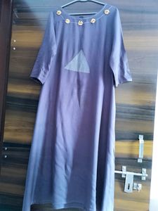 Women A-line Grey Kurti