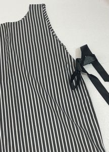 Striped Apron stylish tie up -Top