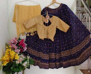 Designer Blue Lehenga Choli Set