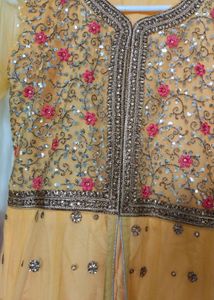 Yellow Embroidered Lehenga Choli