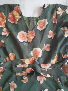 Boutique Piece, Floral Silk Gown