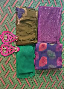 Embroidery Dress Material Set