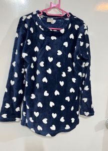 Cozy Heart Print Pajama Pants