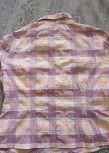 Pink &amp; Purple Checkered Tunic Top