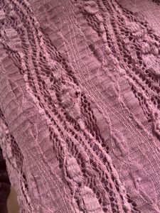 purple hue lace detail shirt
