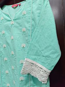 Elegant Teal Kurta.