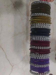 combo of 5 colours bangles