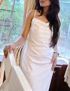 Elegant White Slip Dress
