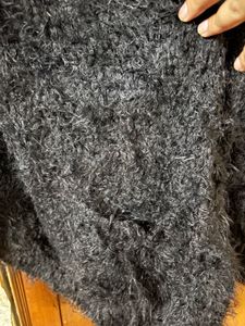 Black Fuzzy Cardigan