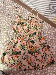 Floral Print Beach Romper