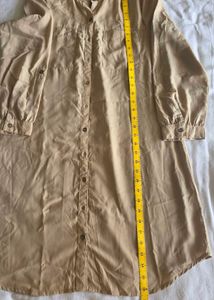 Women's Beige Shirt Dress