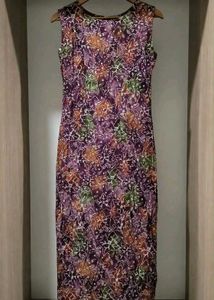 Boho Floral Print Sleeveless Dress