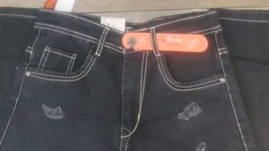 Distressed Black Jeans