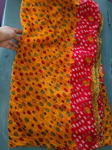 Vibrant Bandhani Print Saree