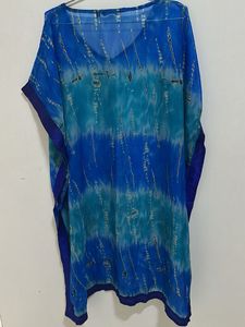Bohemian Tie-Dye Kaftan Top
