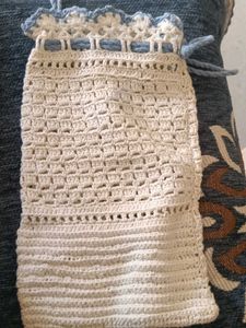 Handmade Crochet Drawstring Pouch