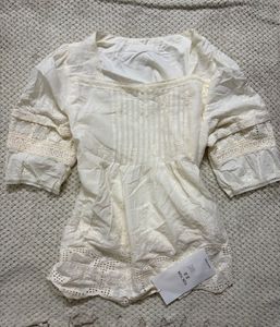 Boho White Embroidered co-ord set