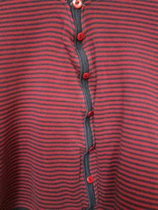 Striped Long Sleeve Button-Up Top/sweater