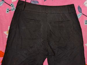 Black Straight Leg Trousers