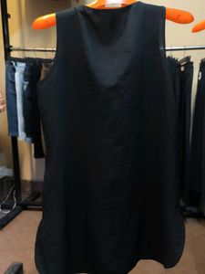 Sleeveless Black Lace Trim Top