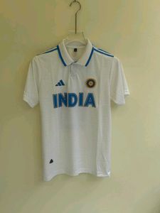 VIRAT INDIAN TEST  KIT POLO EMBROIDERY