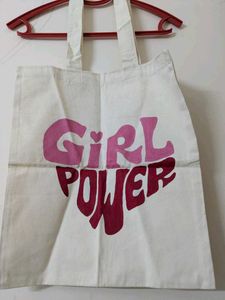 Girl Power Graphic Tote Bag