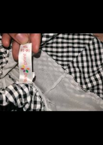 Gingham Check Mini skirt