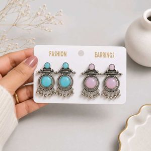 Boho Ethnic Earrings Set of 2