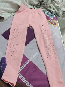 Cute Pink Girls Leggings