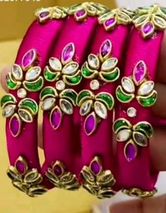 Elegant Silk Thread Bangles any one pair
