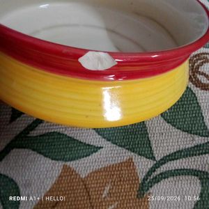 Cute Yellow Pot with Lid