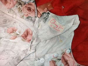 Flower Print Baby Girl Frock