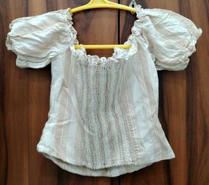 Striped Off Shoulder Top