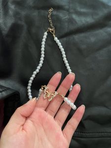 Butterfly Pearl Necklace