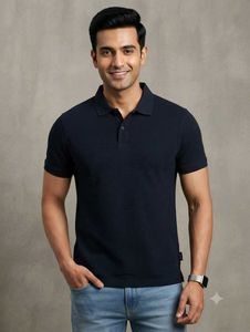 Classic Navy Blue Polo T-Shirt