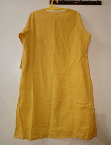 Max Yellow cotton kurta💛
