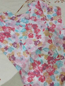 Floral Print Kurta with Pants