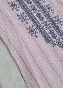 Price Drop !Embroidered Stylish Pink Straight Kurt