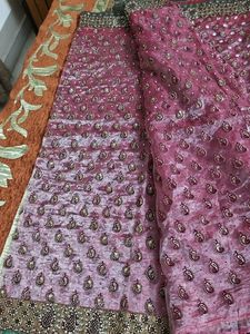 Embroidered Silk Saree