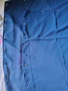 Elegant Navy Blue Malaysian hijab