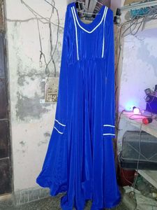 heavy long party wear silk dress