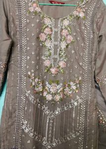 Embroidered Kurta Set with Dupatta