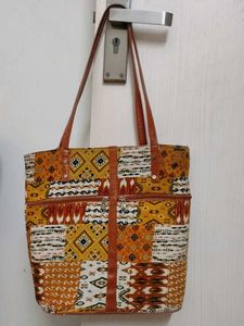 Boho Patchwork Tote Bag - Hand ba