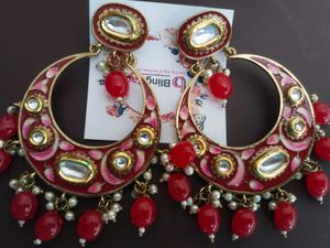 Statement Meenakari Earrings