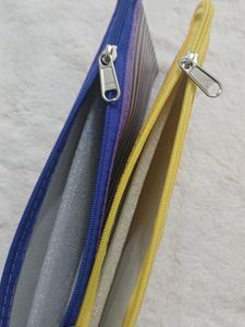 Striped Zipper Pouches (Set of 2)