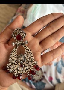 Stunning Oxidized Silver Dangle Earrings