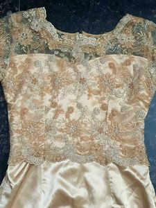 Gold Lace Gown