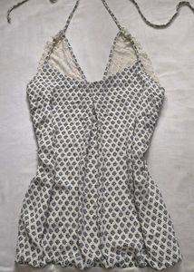 White Lace Halter Top